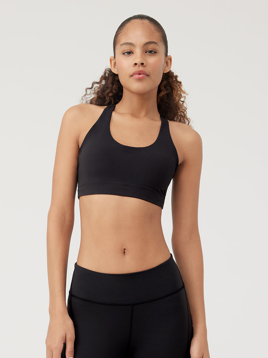 Outdoor Voices Steeplechase Sports Bra in Dove Grey