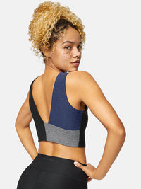 Venus Crop Top Black/Navy/Graphite