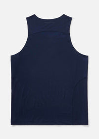 Back view of the ThinkFast Vent Tank designed for breathability and comfort during workouts.