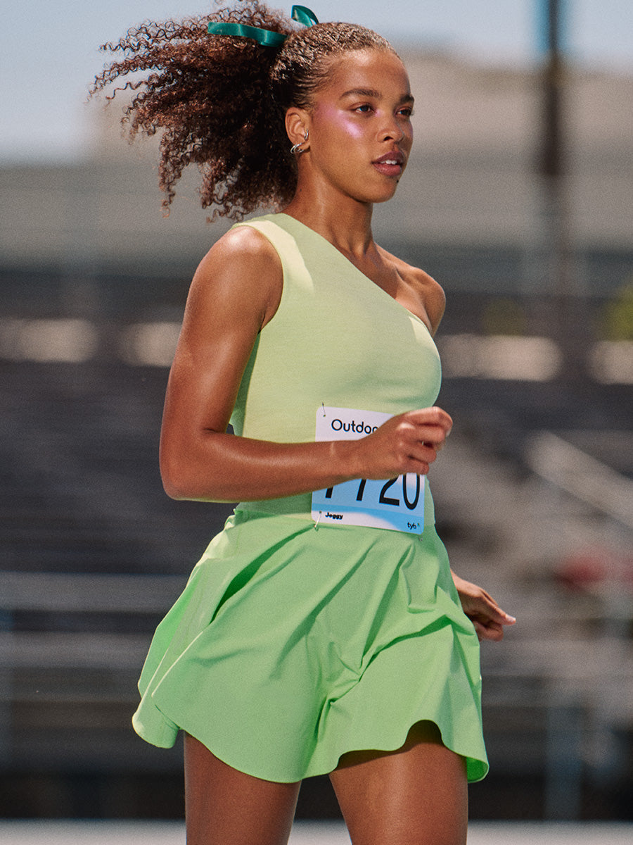 athletic dress women Joggy Dress in Green | Women's Athletic Dress