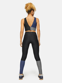 Venus Crop Top Black/Navy/Graphite