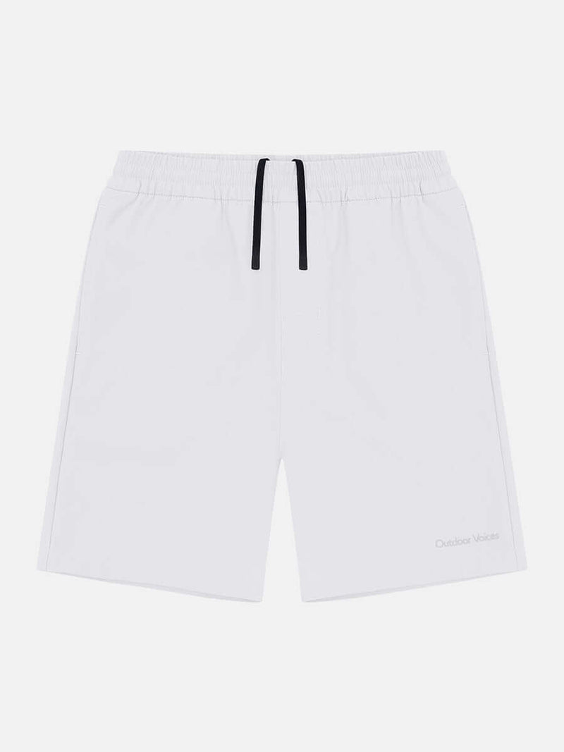 Boys RecTrek Shorts in white, designed for active kids with durable, moisture-wicking fabric and UPF 50+ protection.