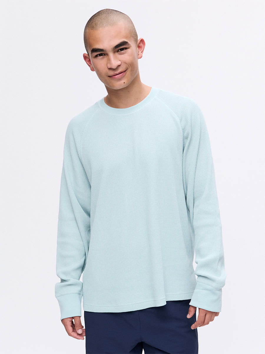Men's Waffle Long Sleeve Top – Steel | Outdoor Voices