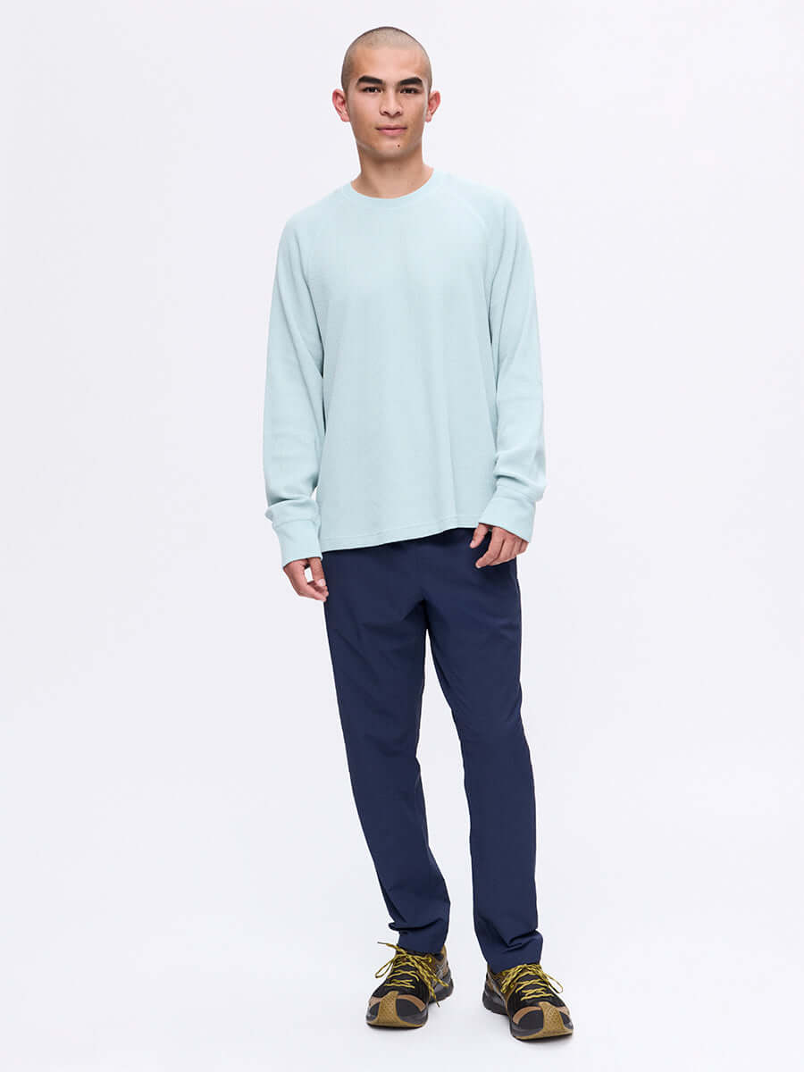 Men's Waffle Long Sleeve Top – Steel | Outdoor Voices