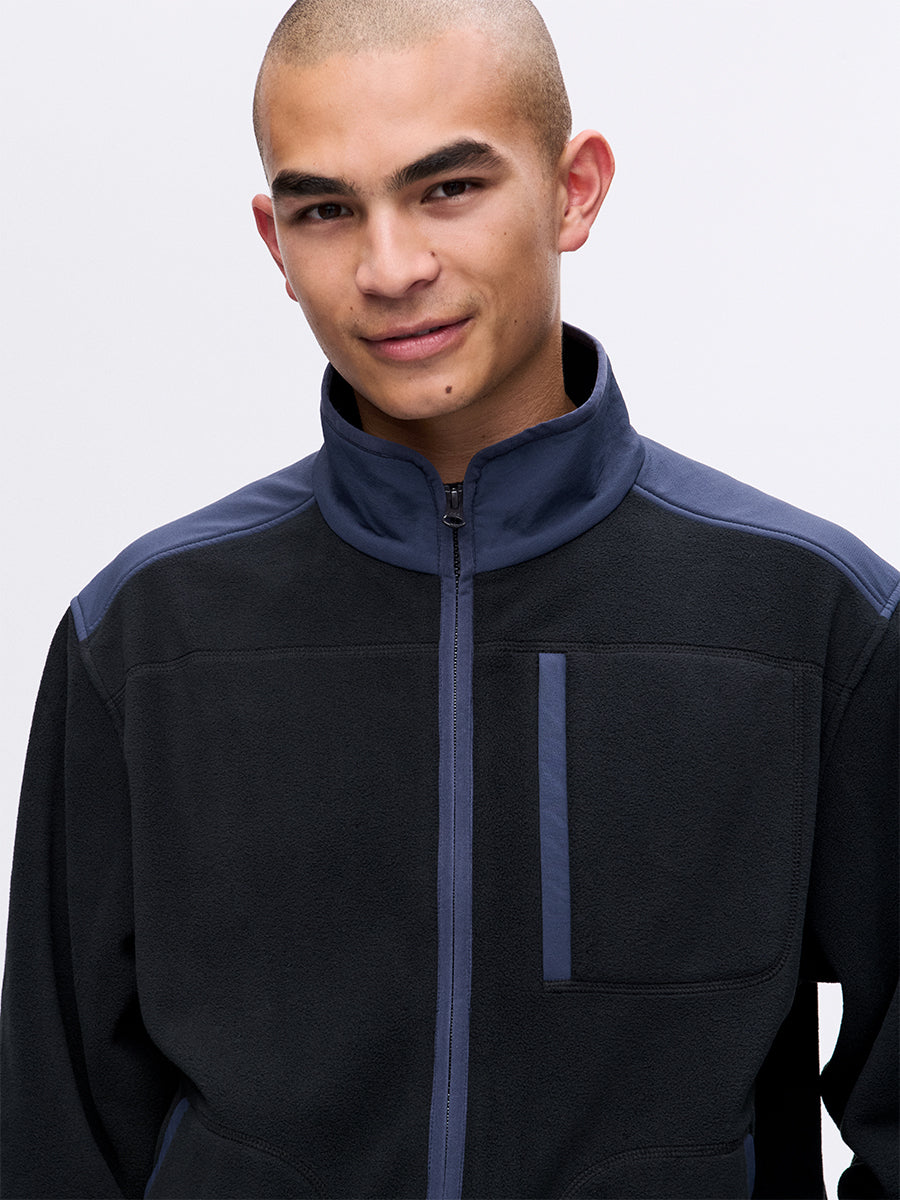 RecFleece Relaxed Full Zip Jacket – Black | Outdoor Voices