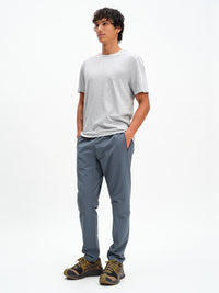 Men's RecTrek Pant in Dark Storm – front three-quarter full-length view