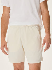High Stride 7in Short with Pockets Milk Stone
