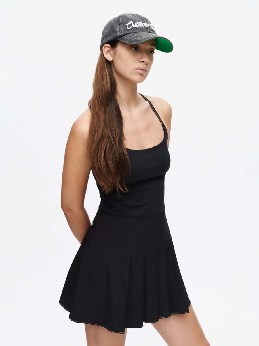 sporty dresses for ladies Pleat Back Athletic Dress