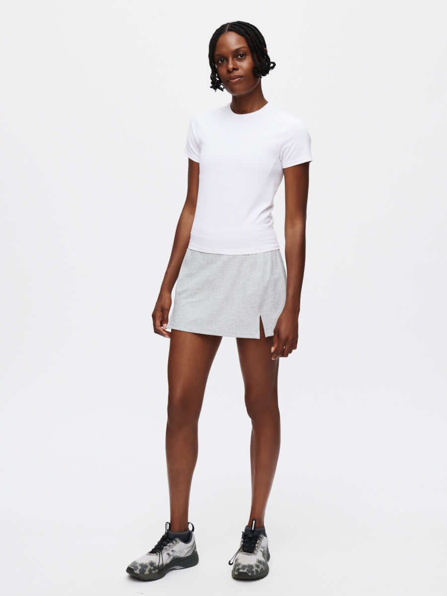 ThinkFast Jersey Baby Tee – Brilliant White | Outdoor Voices