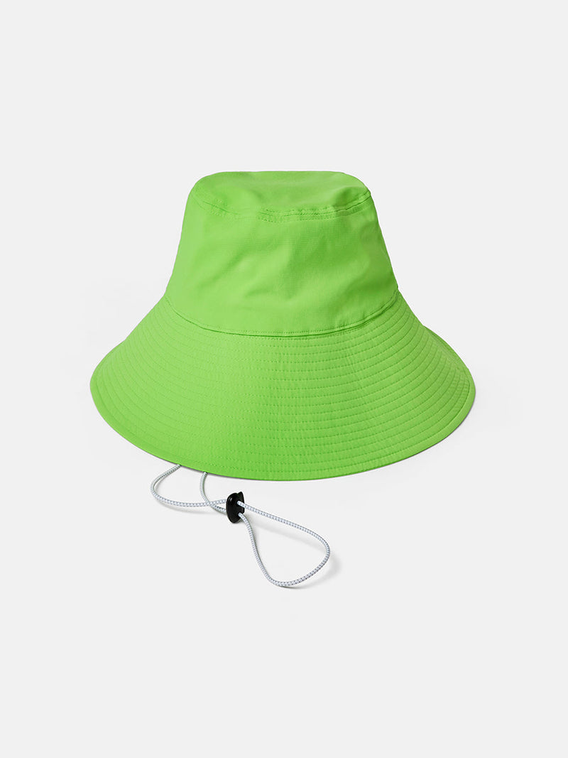 a green and black hat