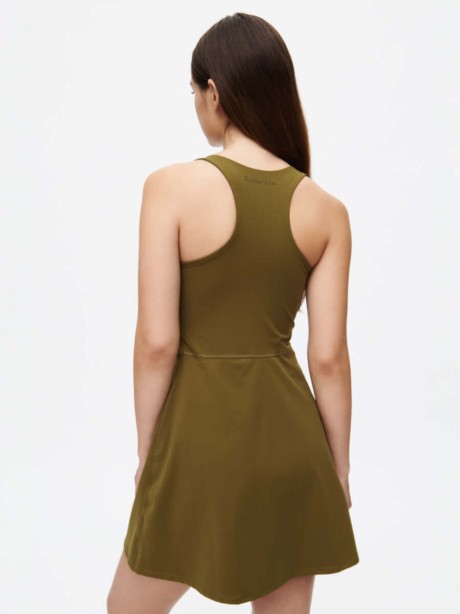 Volley Dress Dark Olive | Outdoor Voices Volley Dress Dark Olive | Outdoor Voices