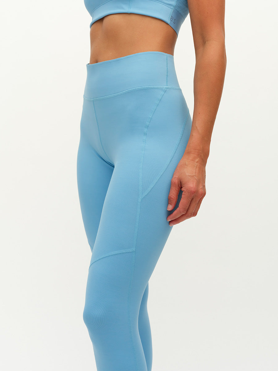 TechSweat Core 7/8 Legging in Light Blue | Women's Leggings