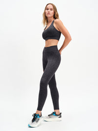TechSweat Core 7/8 Legging in Night – three-quarter full-length view styled with matching Doing Things Bra