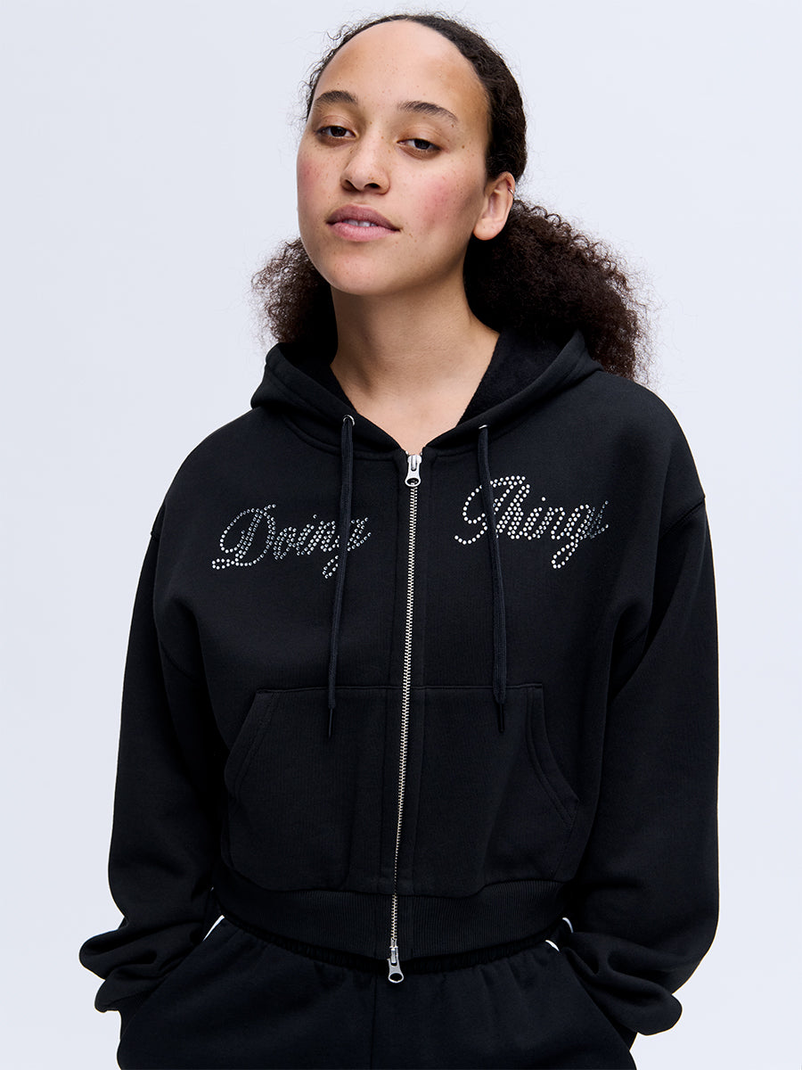 Doing Things Hoodie – Black Outdoor Voices - Main Image