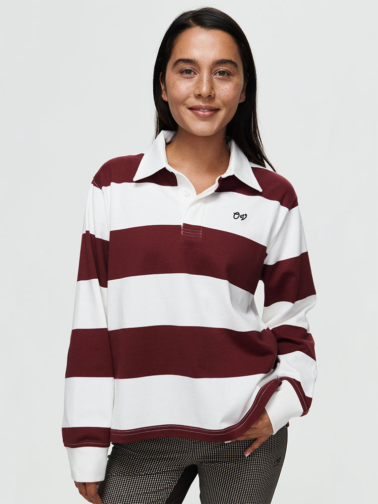 Women's Club Polo – Bark Stripe Outdoor Voices