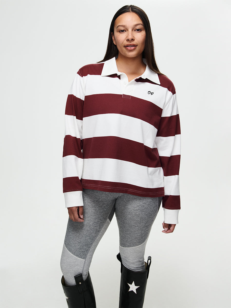 Women's Club Polo – Bark Stripe | Outdoor Voices
