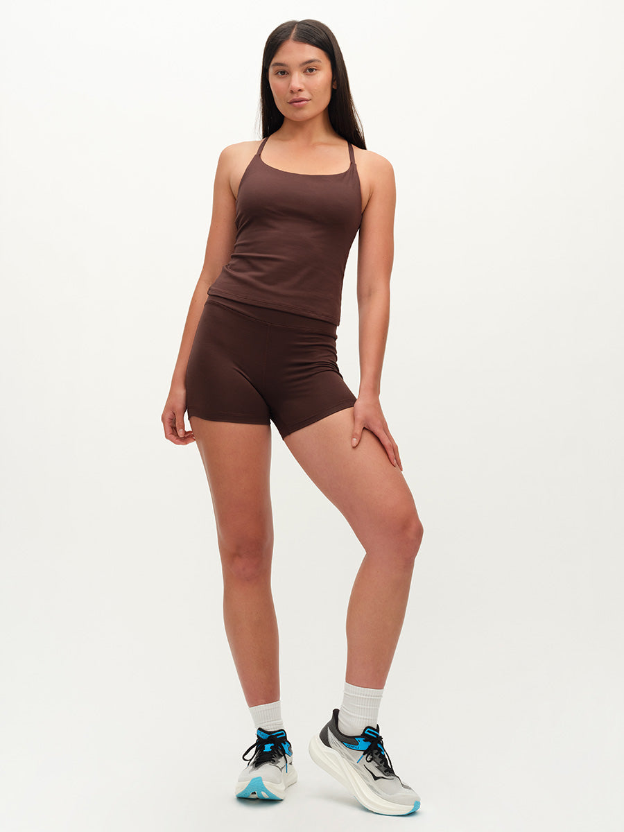 TechSweat Move Free Tank with Built-In Bra - Dark Bay | OV