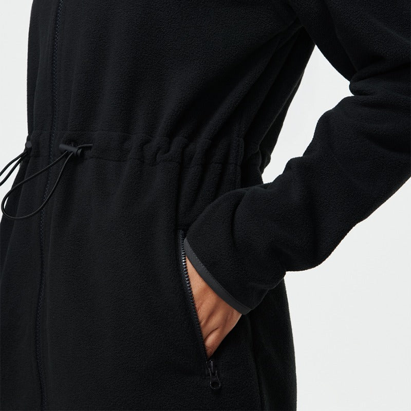 Boulder Dress in Recycled RecFleece - Black | Outdoor Voices