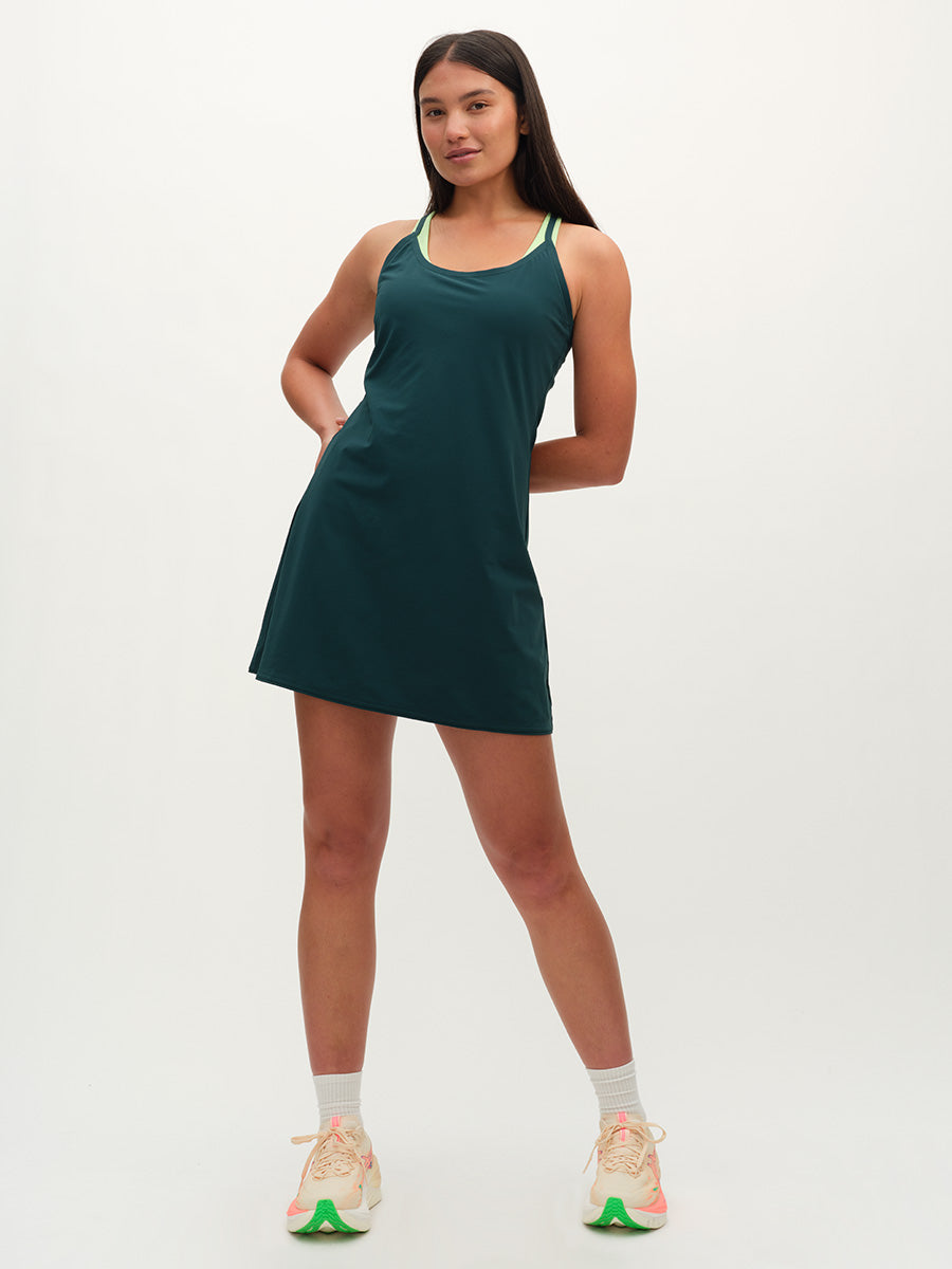 outdoor voices dress The Exercise Dress in Balsam Green