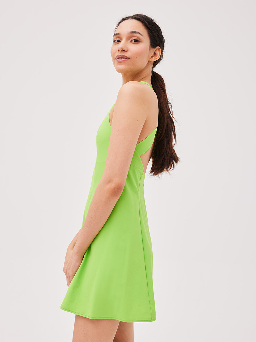 green cross back dress sale-dresses