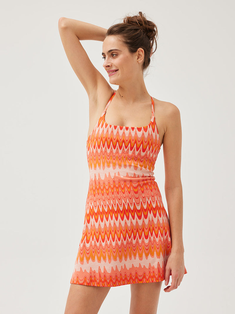 TechSweat Move Free Dress Grapefruit Helios