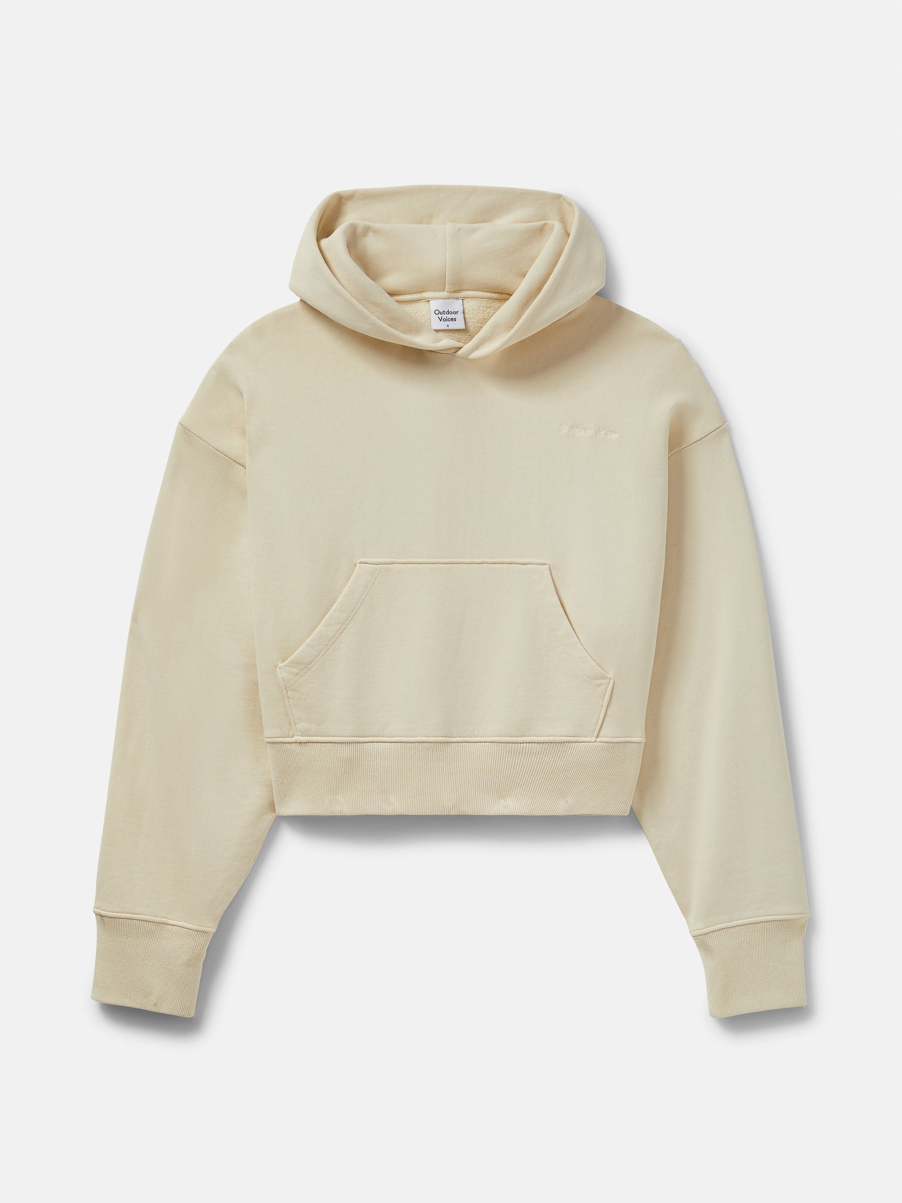 Pickup Organic Cropped Hoodie – Canvas | Outdoor Voices
