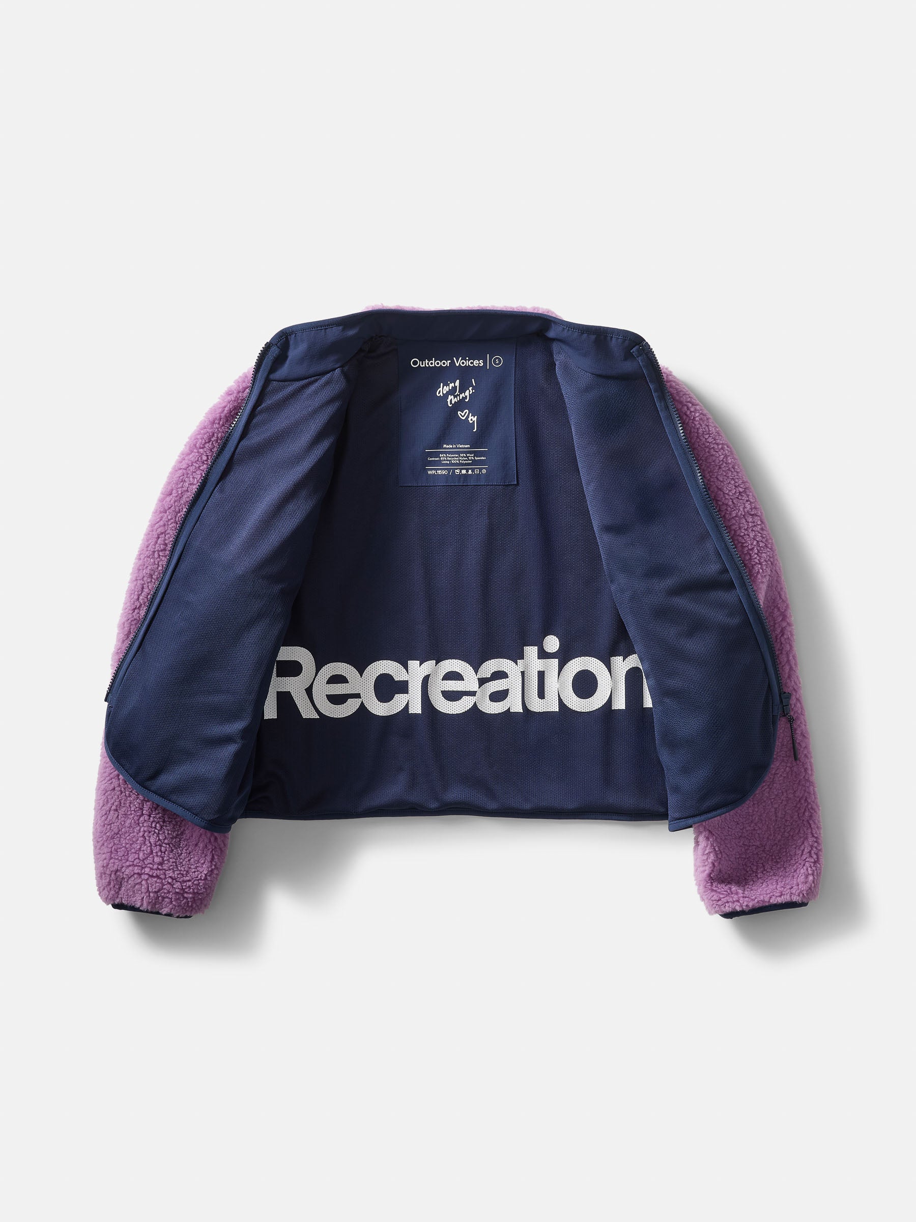 Candy Fleece Jacket – Orchid Multi | Outdoor Voices