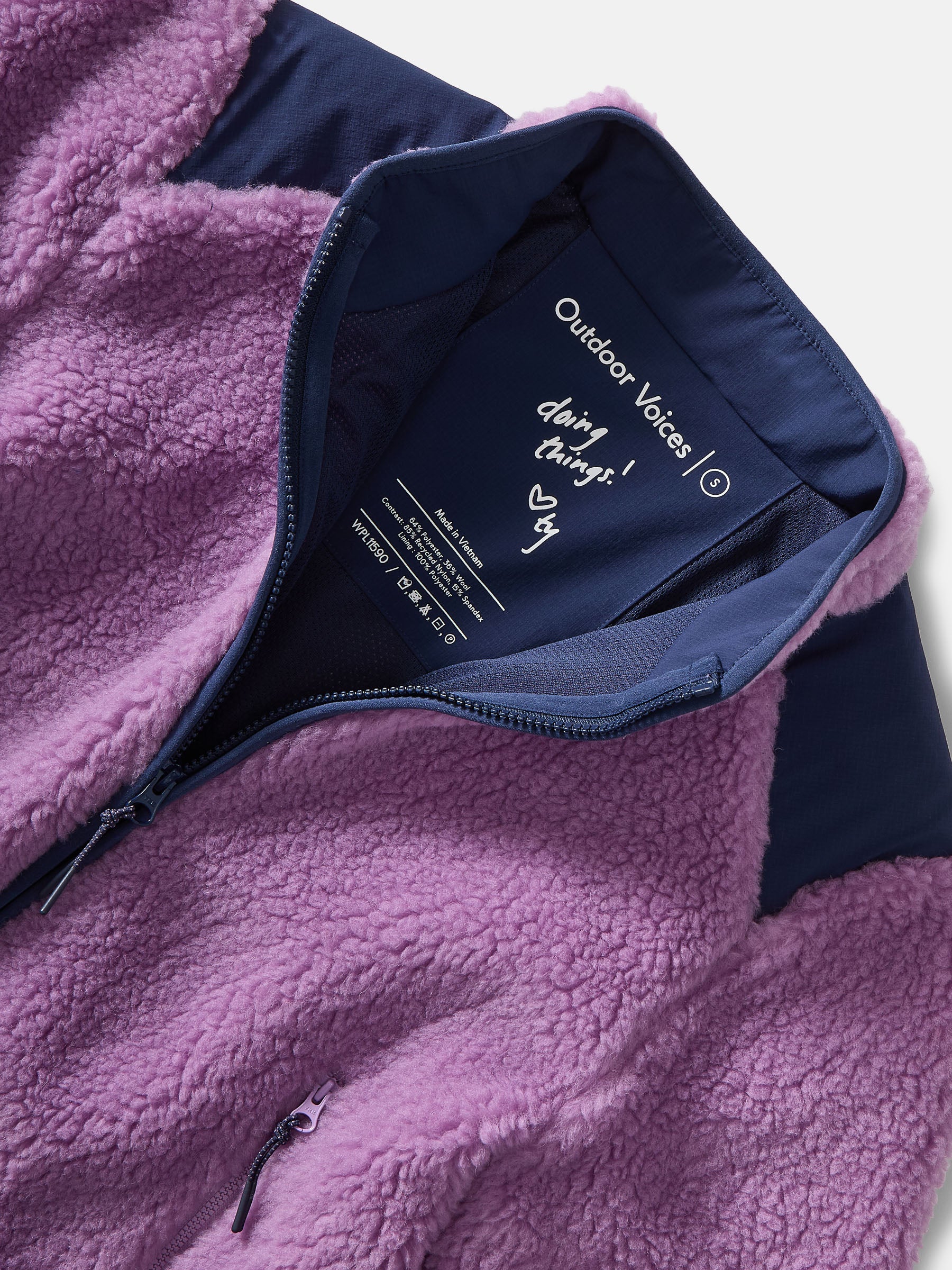 Candy Fleece Jacket – Orchid Multi | Outdoor Voices