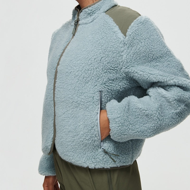 Candy Fleece Jacket in Italian Wool-Blend - Steel Multi | OV