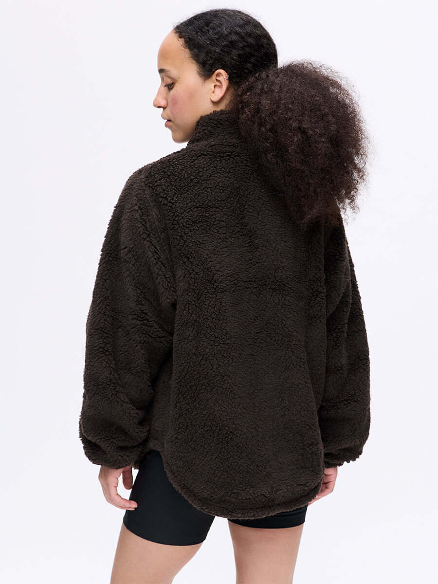 FR2GOLF アウター Candy Fleece Snap Jacket in Wool Blend - Earth | Outdoor Voices