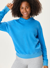 Organic Cotton Terry Hoodie Seaside Washed