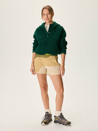 MegaFleece Cropped Pullover Conifer