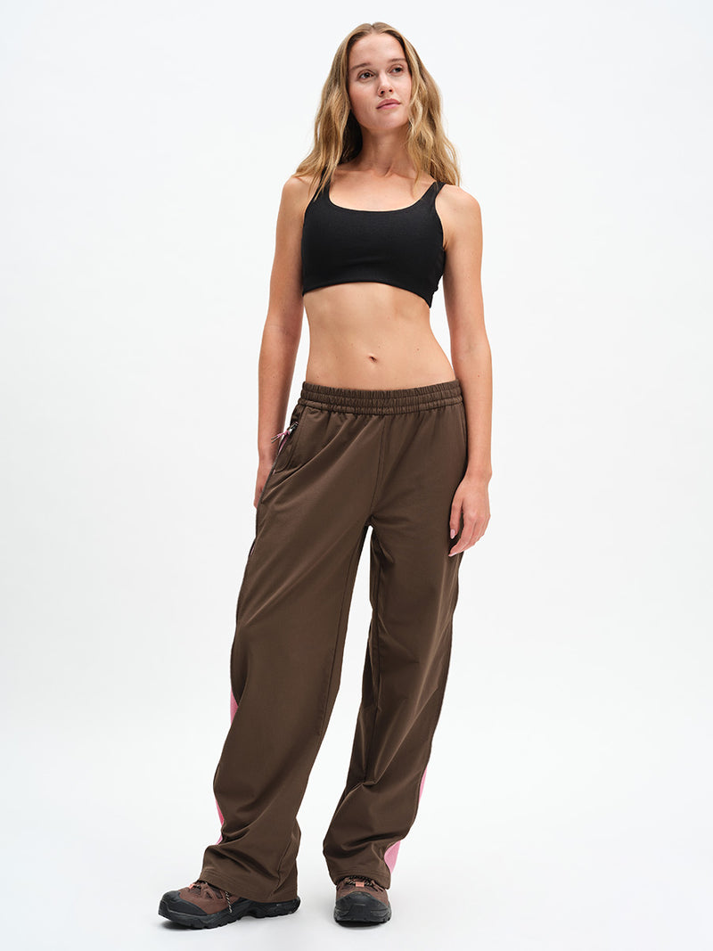 RecTrek Zip Pant in Soil Multi – front full-length view