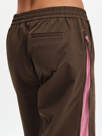 RecTrek Zip Pant in Soil Multi – back close-up of pocket and zip seam