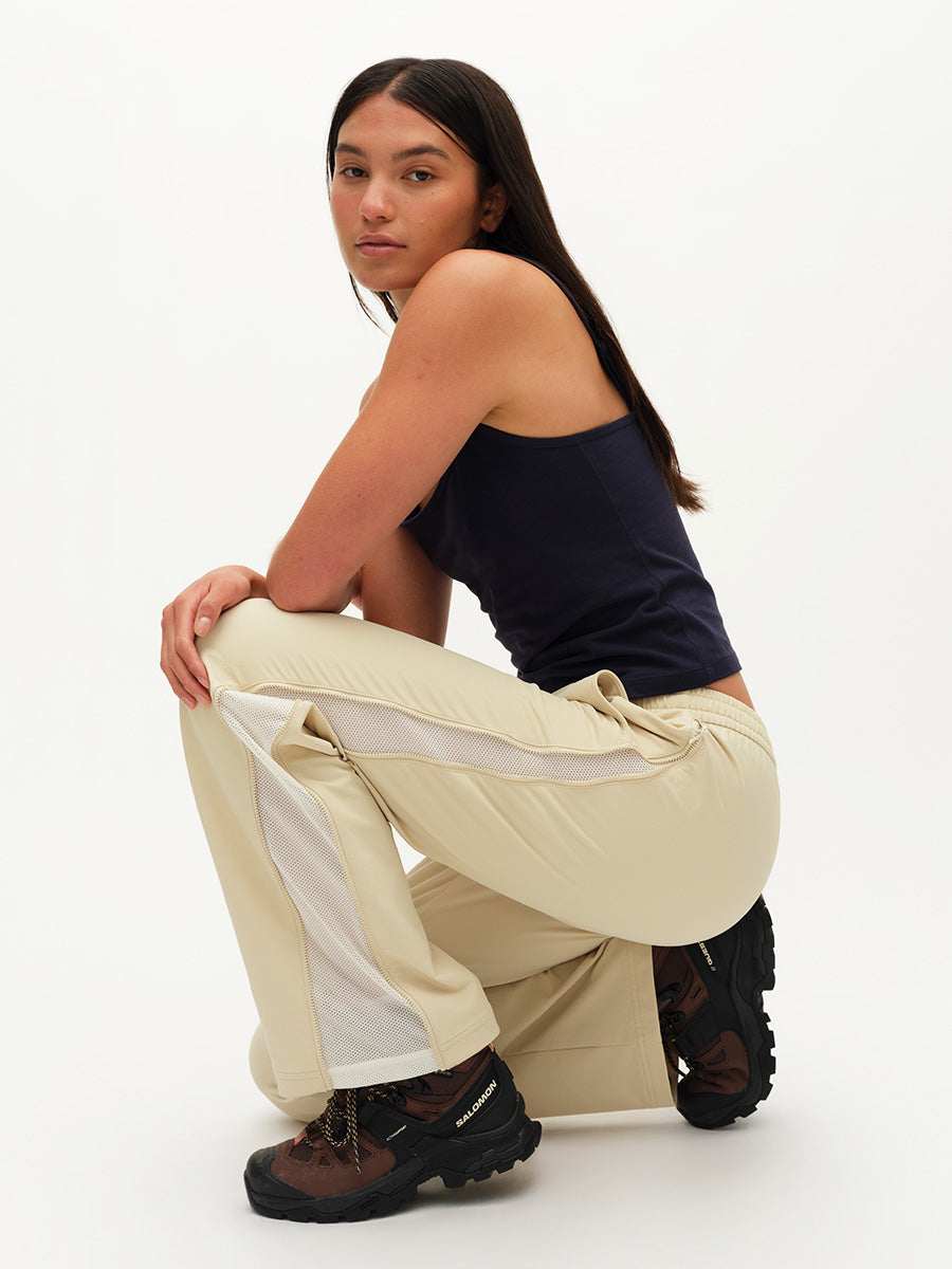 RecTrek Zip Pant in Beige | Women's Hiking Pants | Outdoor Voices