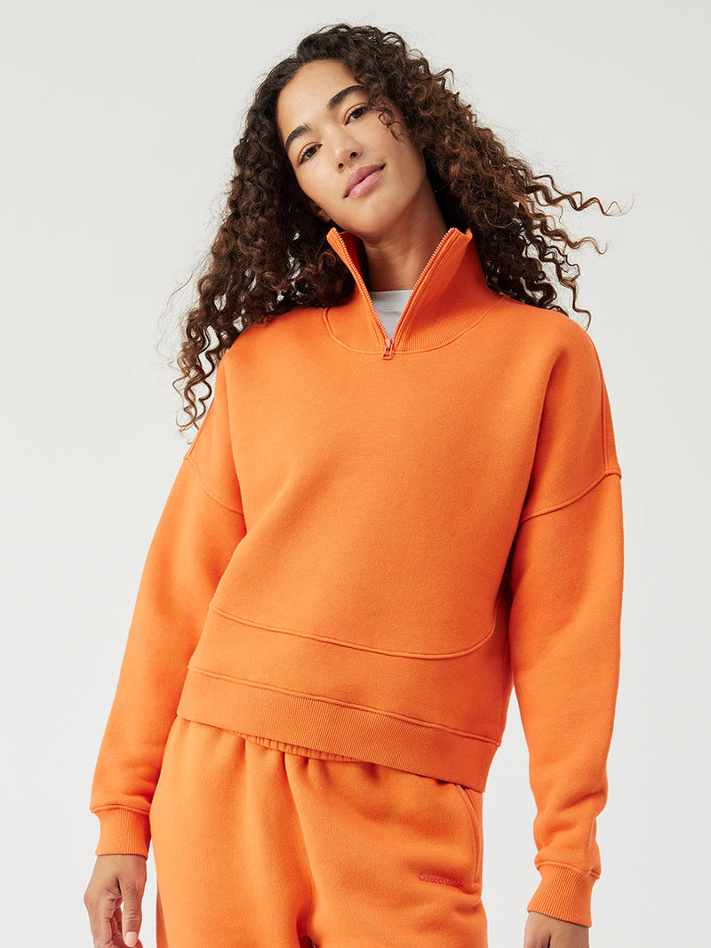 Nimbus 1/4 Zip Sweatshirt Mustang