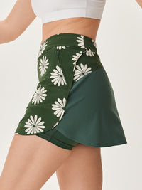 The Exercise 3" Skort Evergreen Floral