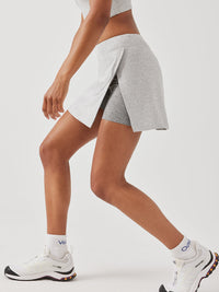 Court Skort 4.5in Dove/Ash