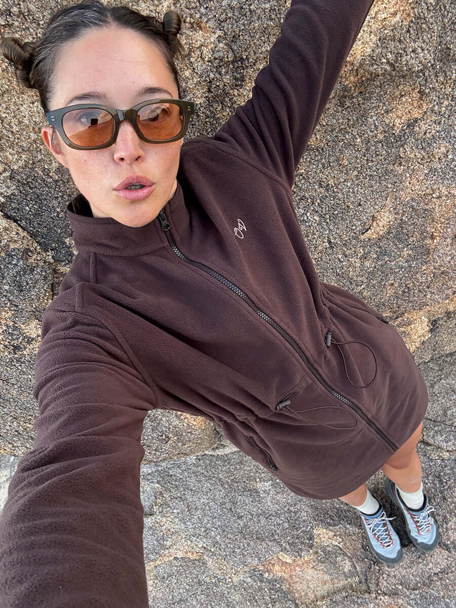 Boulder Dress in Recycled RecFleece - Soil | Outdoor Voices