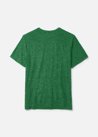 Back view of CloudKnit Shortsleeve in Green, with lightweight and breathable fabric.
