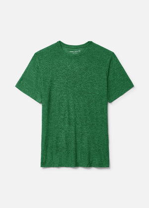 Flat lay of CloudKnit Shortsleeve in vibrant Green, featuring a lightweight and breathable fabric.