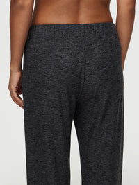Back view of CloudKnit Wide Leg Pant in Dark Grey, featuring a soft and breathable fabric for maximum comfort.