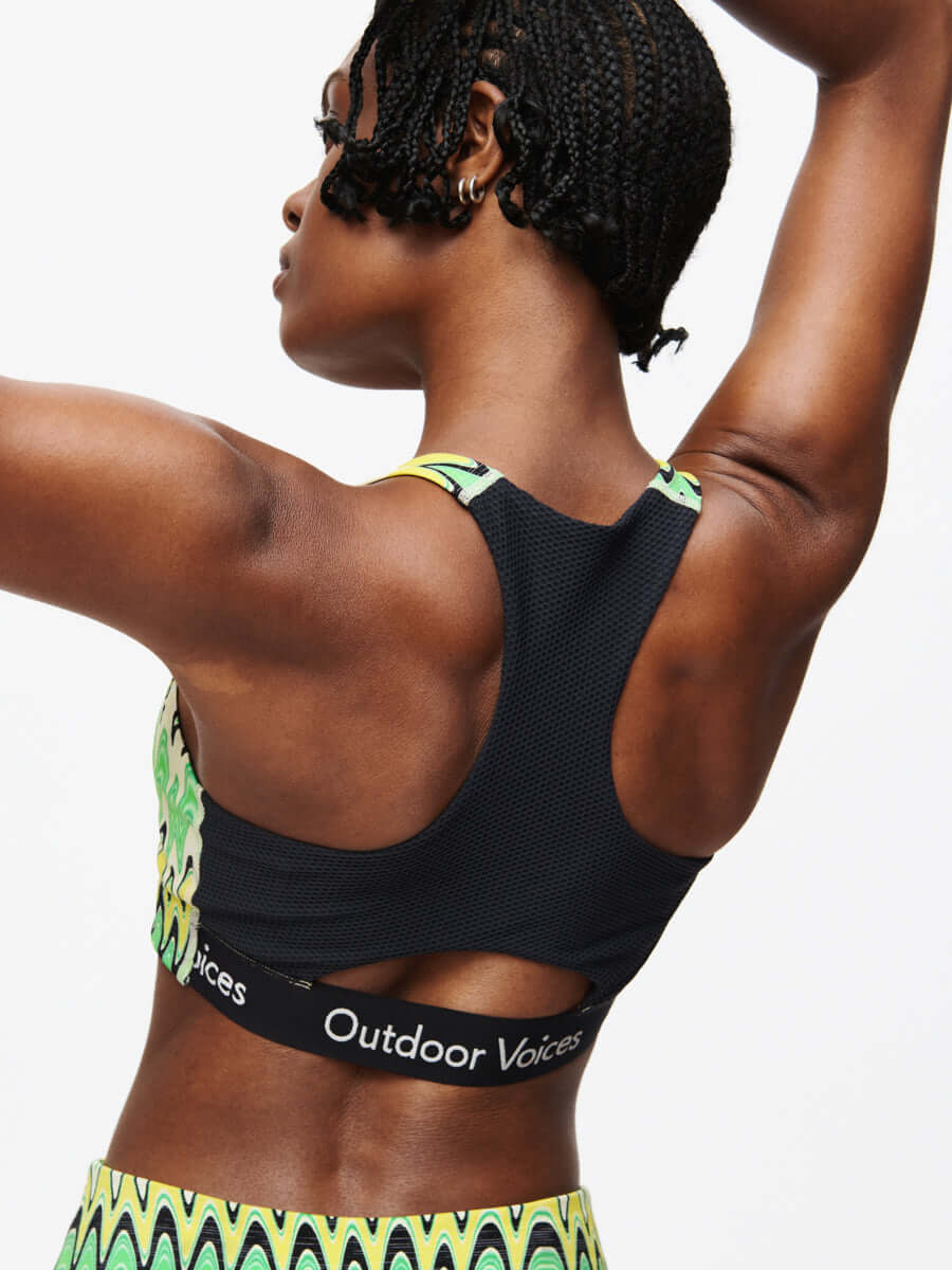 Doing Things Bra in TechSweat Fabric - Joggy Green Helios | OV
