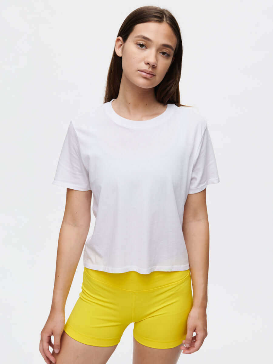 トップス OrganicCottonPigmentRelaxT-shirts ovy Everyday Shortsleeve in Organic Cotton - Brilliant White | OV