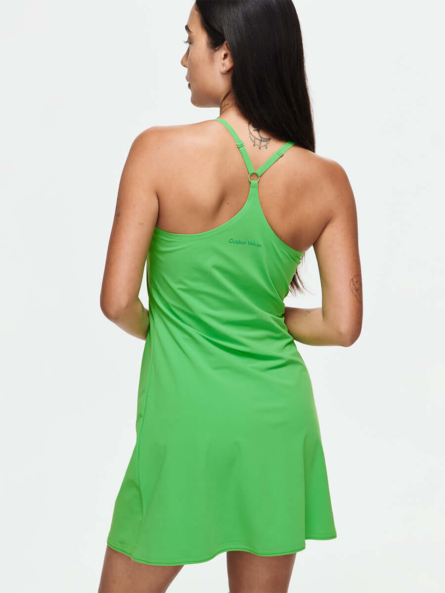 The Exercise Dress in CloudKnit Fabric - Joggy Green | OV The Exercise Dress in CloudKnit Fabric - Joggy Green | OV