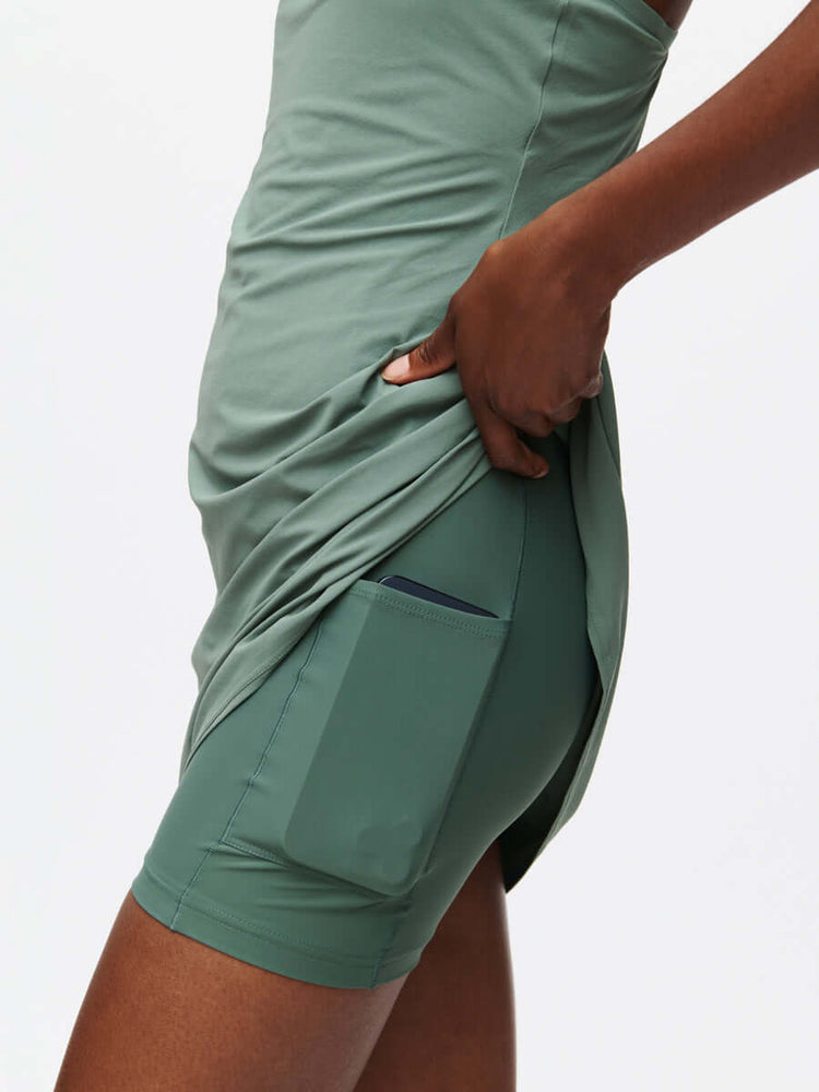 The Exercise Dress with Built-In Shorts - Laurel Wreath