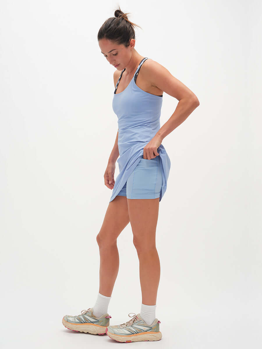 The Exercise Dress in CloudKnit Fabric - Surf