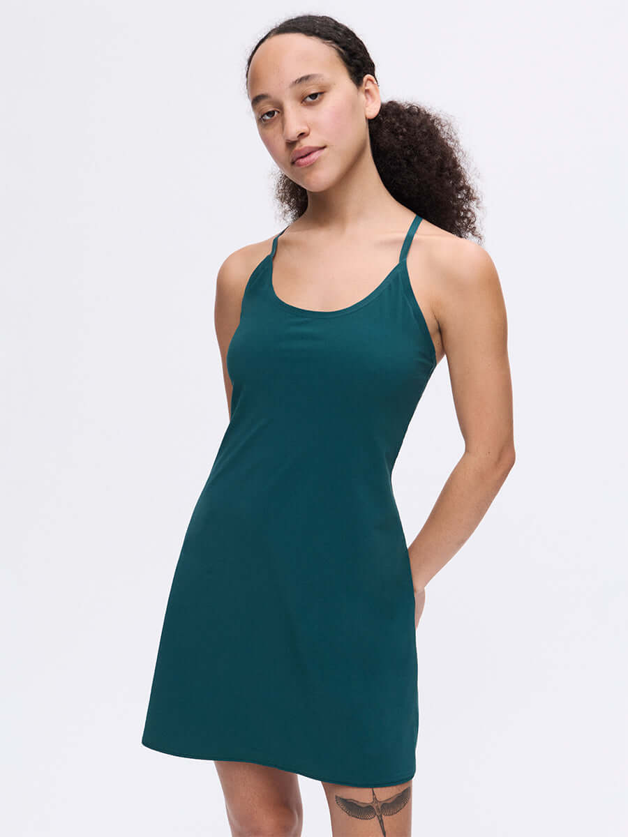 The Exercise Dress in Balsam Green | Outdoor Voices The Exercise Dress in Balsam Green | Outdoor Voices