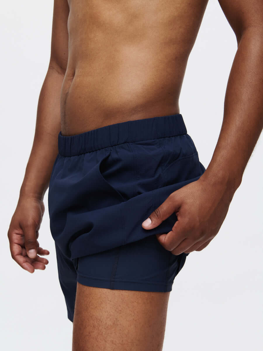パンツ minus inside-out HBT short (nori) High Stride 5in Short with Pockets | Outdoor Voices パンツ