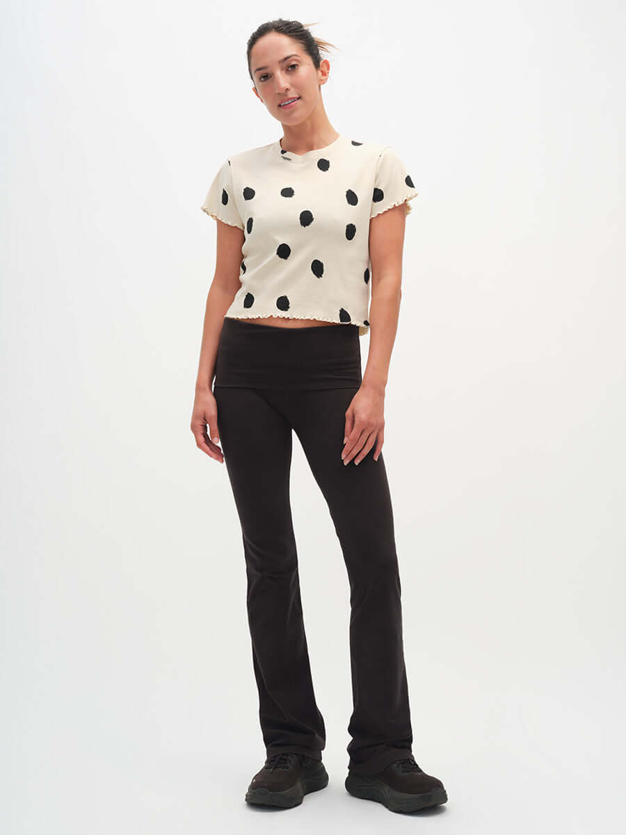 Polka Tee in Lettuce Edge Baby Tee Fit | Outdoor Voices